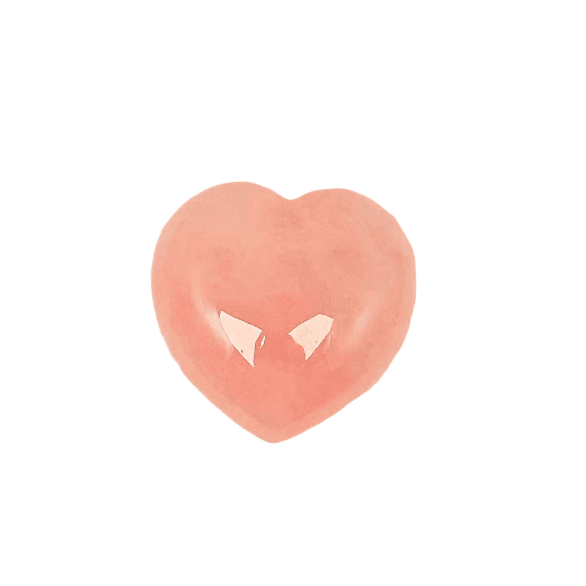 Pietra del cuore di quarzo rosa-0020 g